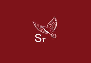 Sanctuary Trust logo on red background representing the organization’s brand identity.